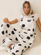 Dot Your Type Polka Dot Denim Overalls| VIP Pre-Order