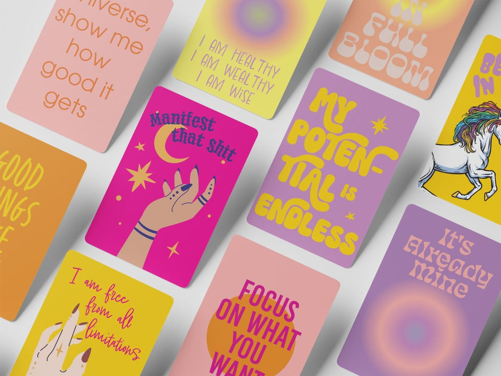Positivity and Manifestation Affirmation Cards, Deck of 16 - Poppy & Vine