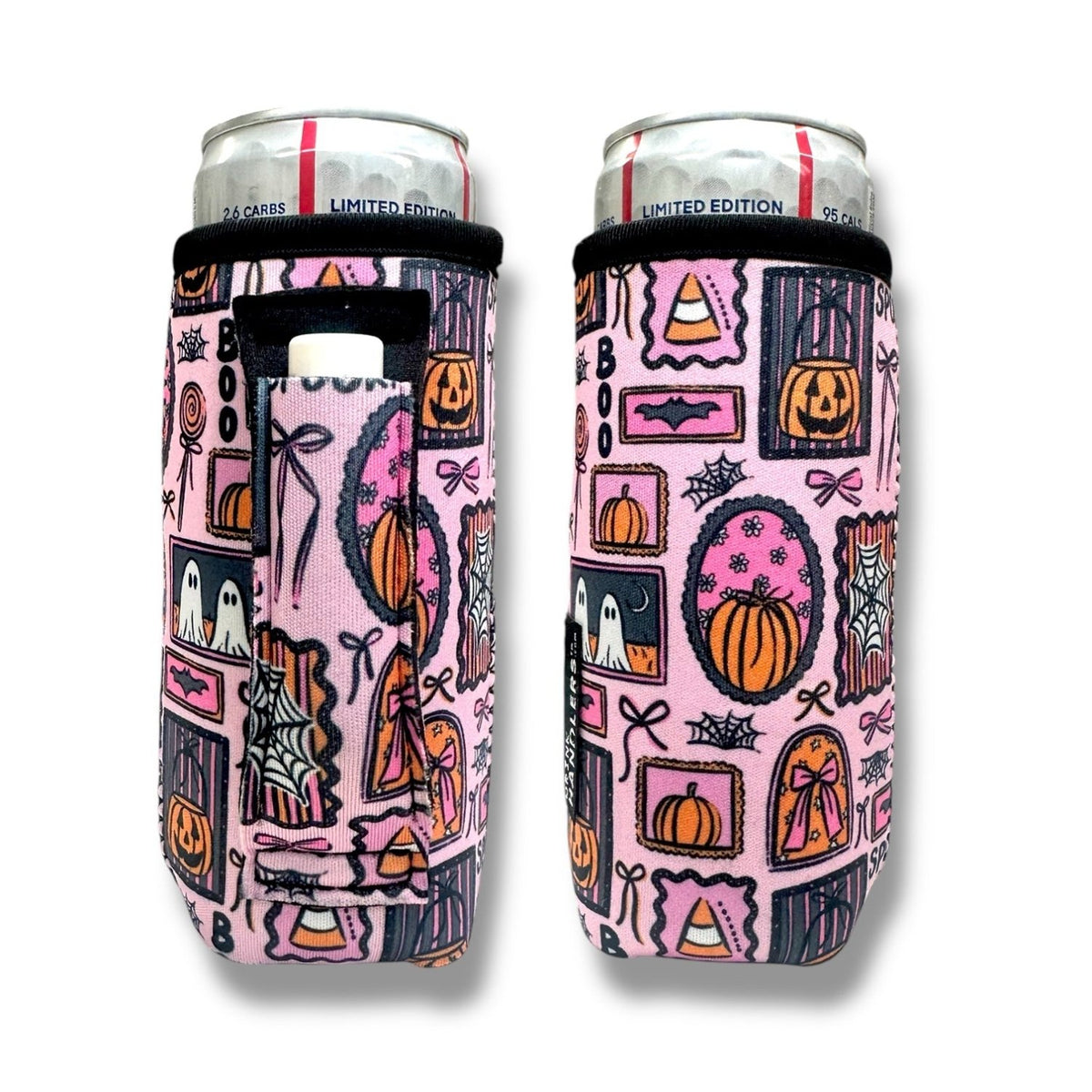 Preppy Halloween 12-16oz Slim Can Handler™ - Poppy & Vine