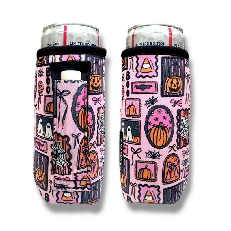 Preppy Halloween 12-16oz Slim Can Handler™ - Poppy & Vine