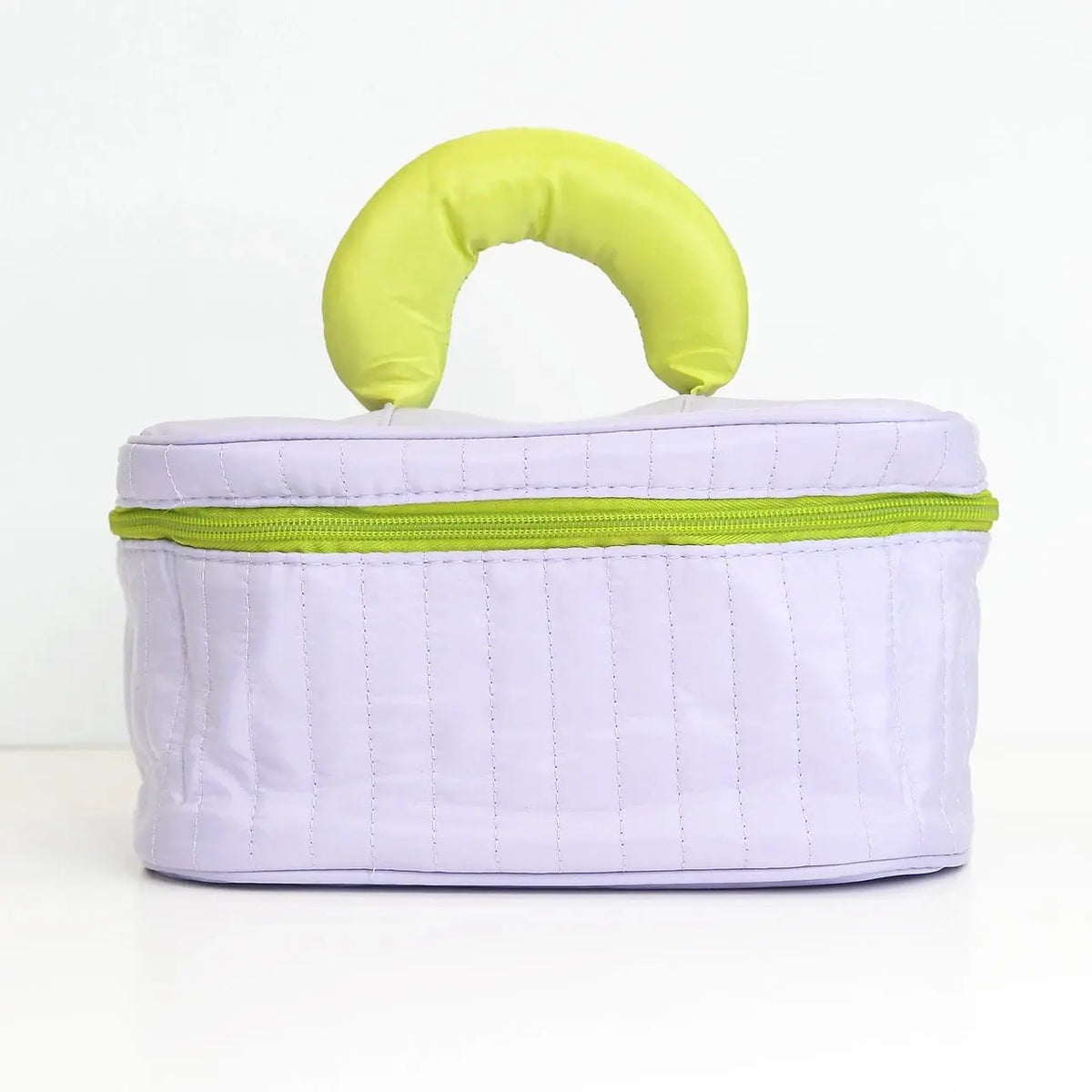 Puffy Quilted Cosmetic Bag with Handle, Puff Makeup Bag - Poppy & Vine