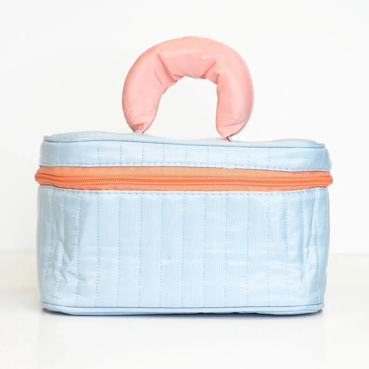 Puffy Quilted Cosmetic Bag with Handle, Puff Makeup Bag - Poppy & Vine