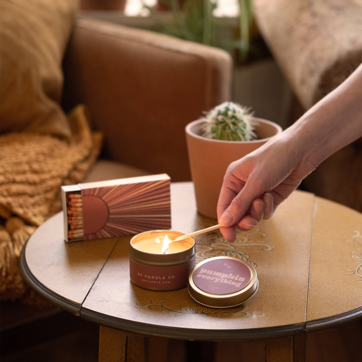 Pumpkin Everything 4 oz. Just Because Candle Tin - Poppy & Vine
