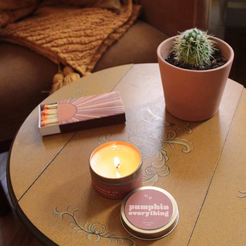 Pumpkin Everything 4 oz. Just Because Candle Tin - Poppy & Vine