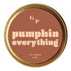 Pumpkin Everything 4 oz. Just Because Candle Tin - Poppy & Vine