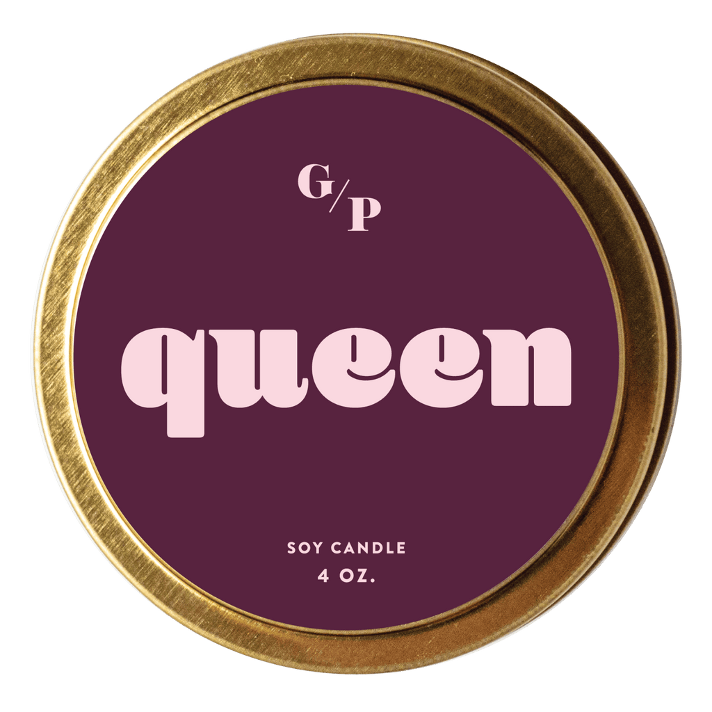 Queen 4 oz. Just Because Candle Tin - Poppy & Vine