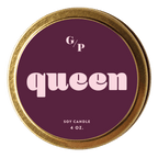 Queen 4 oz. Just Because Candle Tin - Poppy & Vine