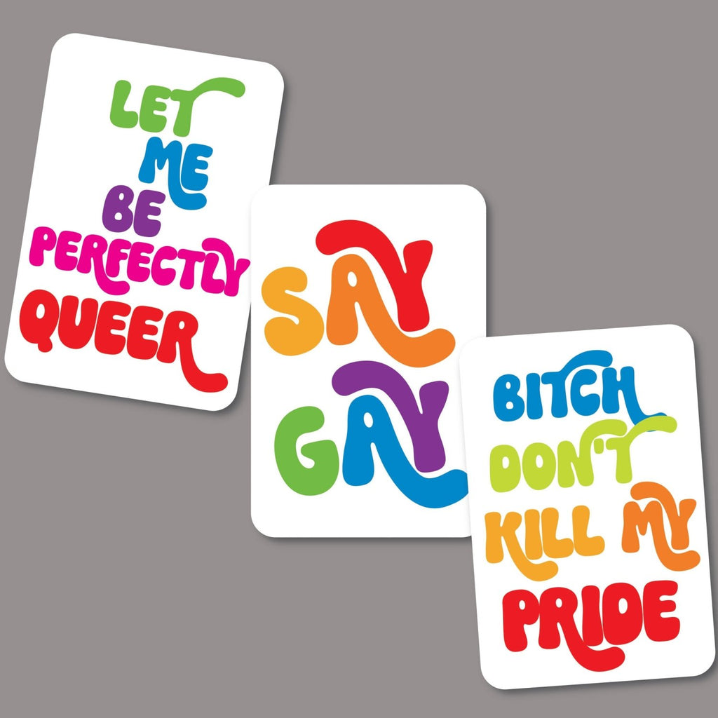 Queer Affirmation Cards, Deck of 16 - Poppy & Vine