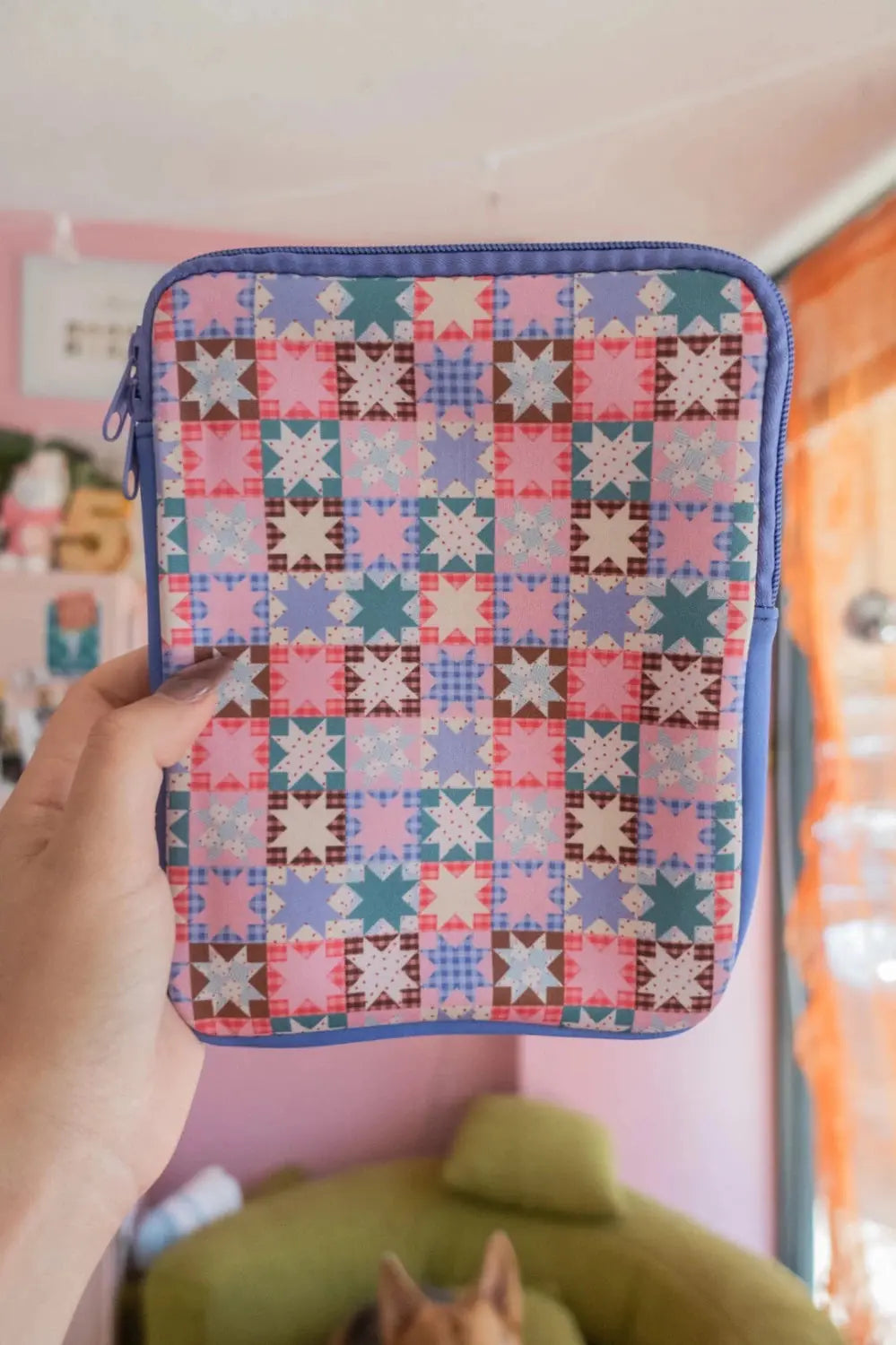 Quilt Kindle & E-reader Zipper Sleeve - Poppy & Vine