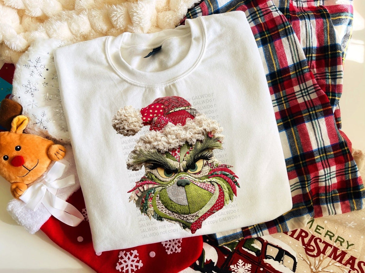 Quilted Green man tee or sweatshirt - Poppy & Vine