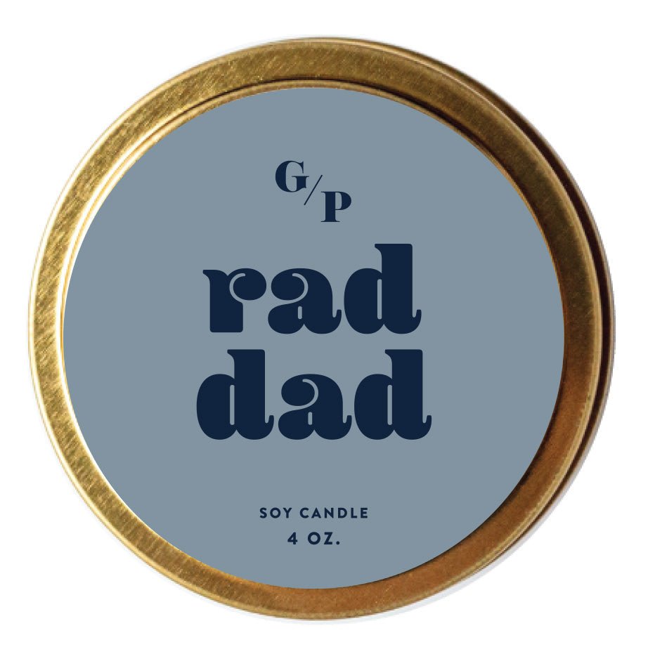 Rad Dad 4 oz. Just Because Candle Tin - Poppy & Vine