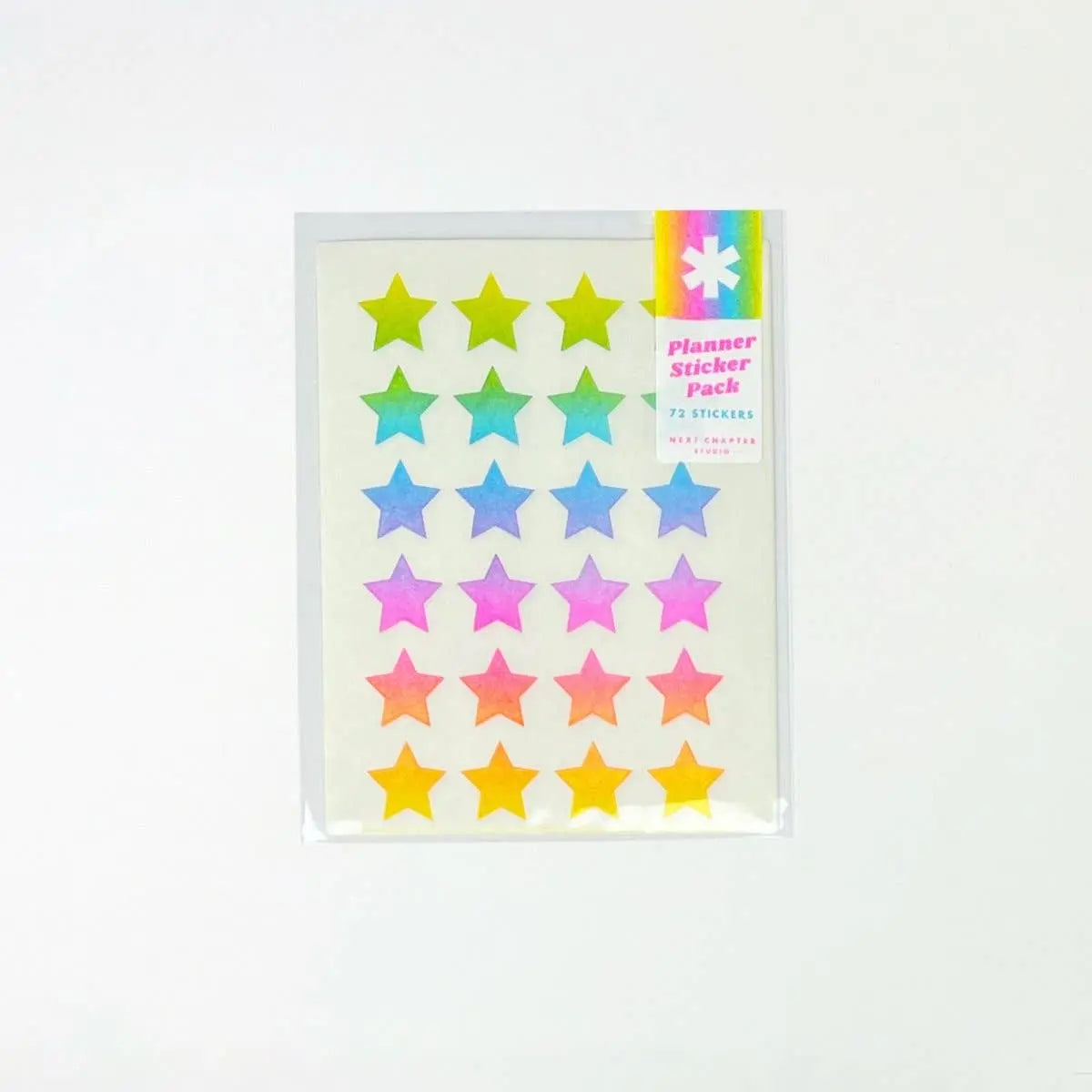 Rainbow Shapes Sticker Pack - Stars - Poppy & Vine