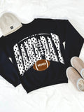 Retro Dots Game Day Graphic Crewneck Sweatshirt - Poppy & Vine