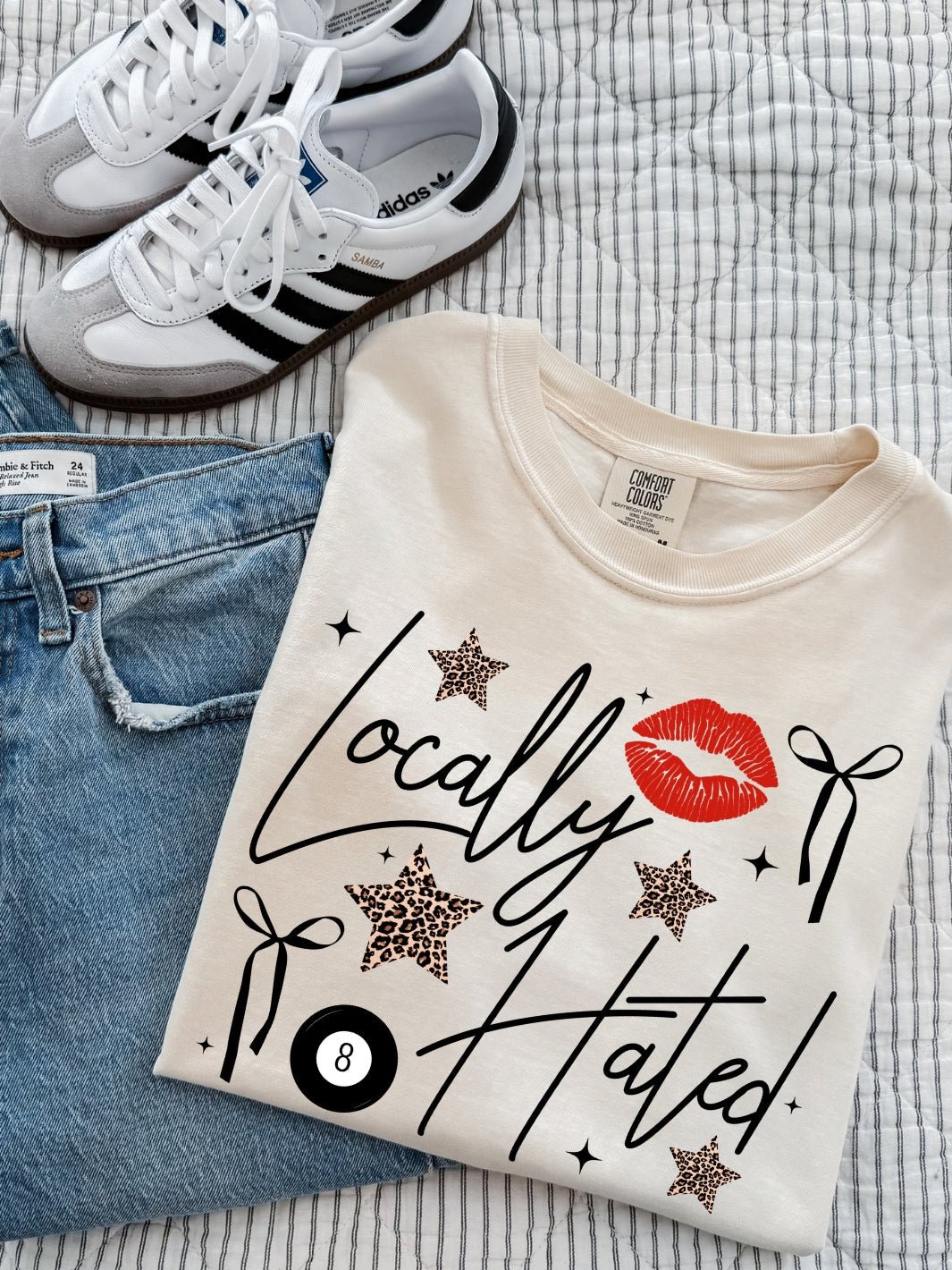 Retro Locally Hated Western Comfort Colors Graphic Tee - Poppy & Vine