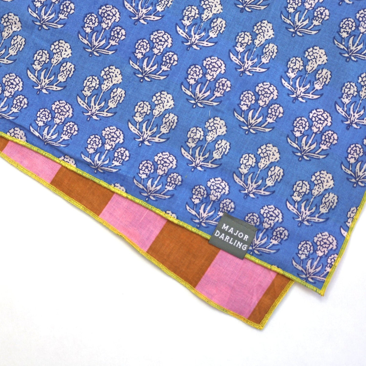reversible bandana / cornflower stripe - Poppy & Vine