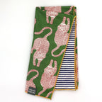 reversible bandana / green tigers + stripes - Poppy & Vine