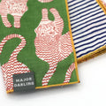 reversible bandana / green tigers + stripes - Poppy & Vine