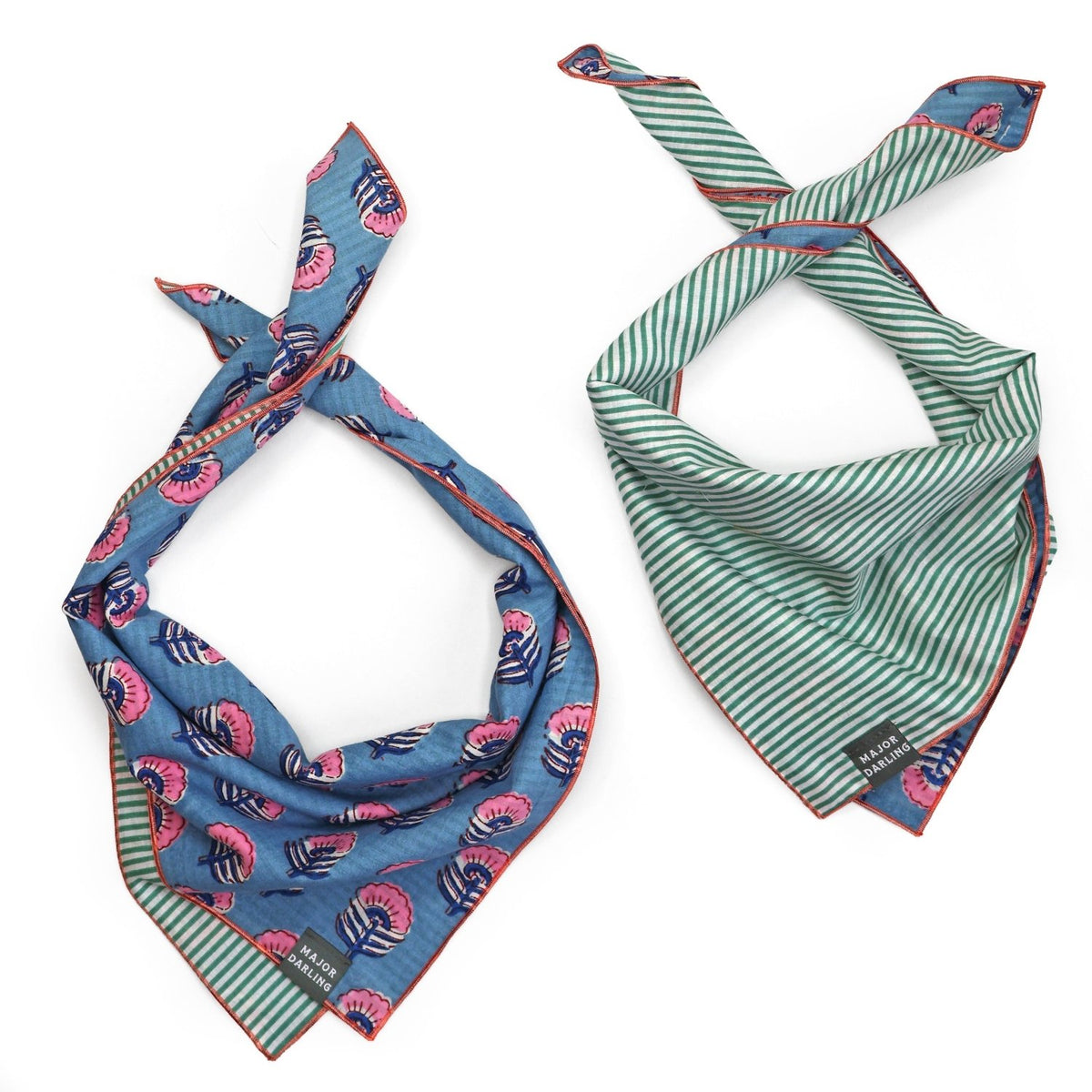 reversible bandana / vintage blooms - Poppy & Vine