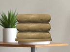 Ribbed Bubble Plant Pot With Drainage and Saucer - Poppy & Vine