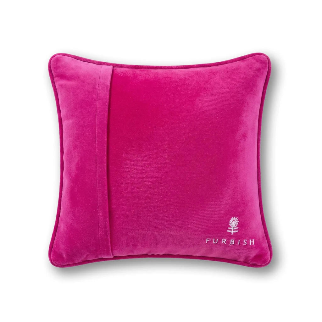Rich Man Needlepoint Pillow - Poppy & Vine