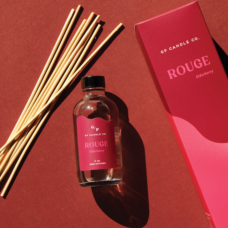 Rouge 4 oz. Hue Reed Diffuser (Elderberry) - Poppy & Vine