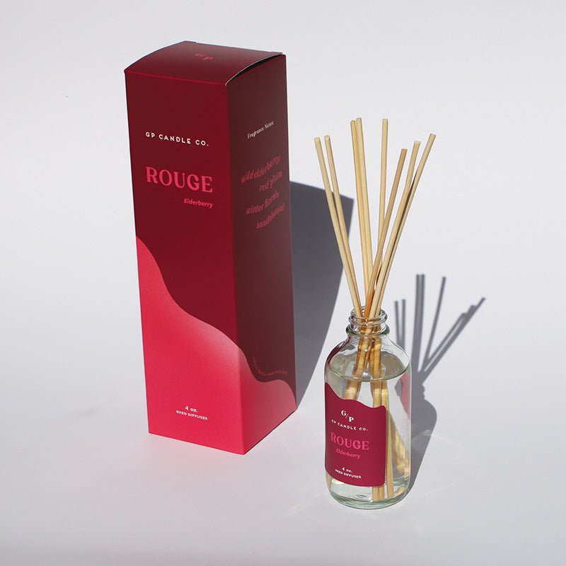 Rouge 4 oz. Hue Reed Diffuser (Elderberry) - Poppy & Vine