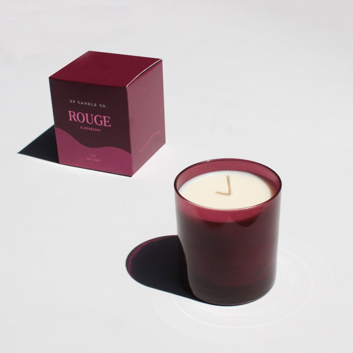 Rouge 9 oz. Hue Candle (Elderberry) - Poppy & Vine