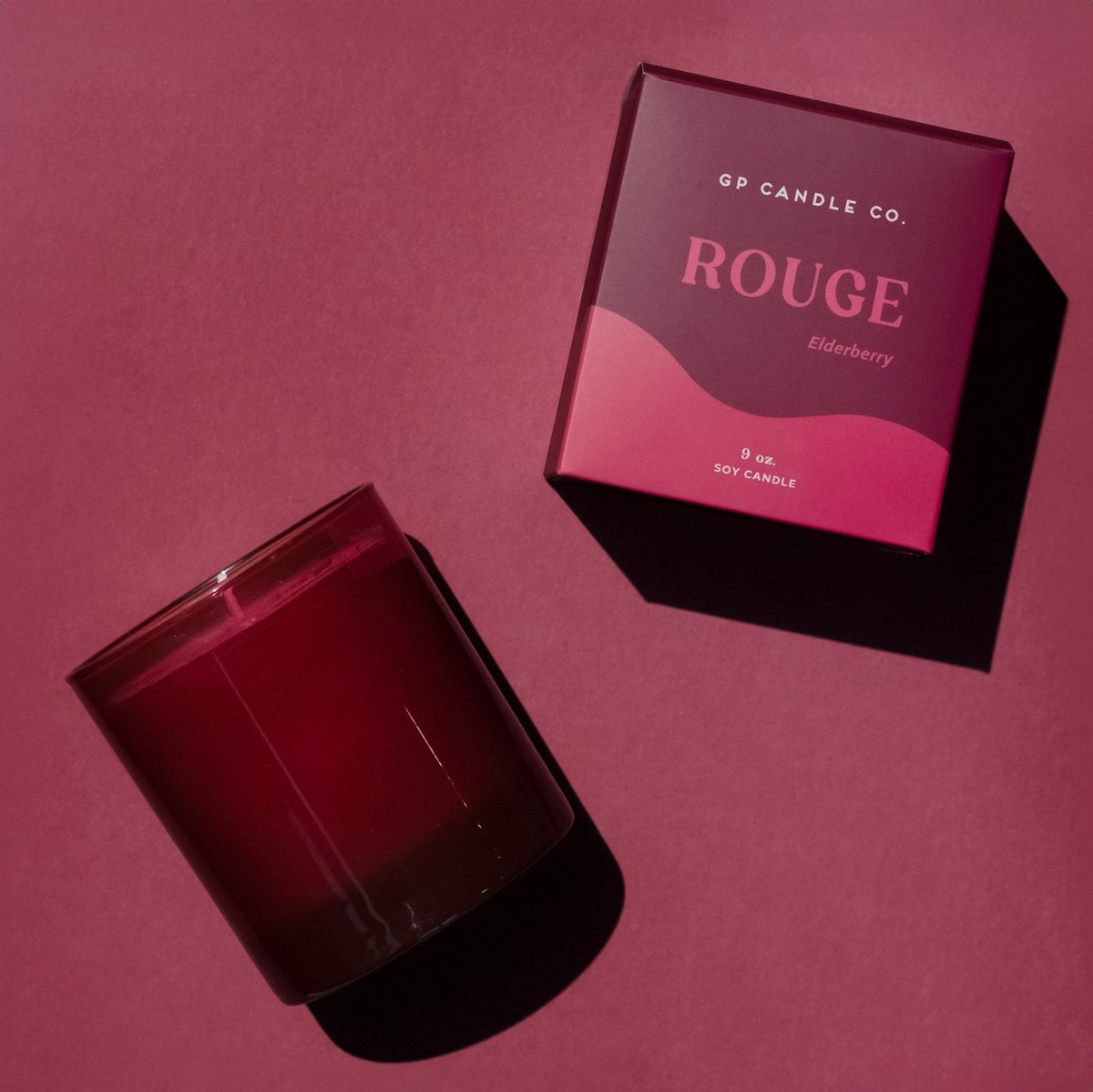 Rouge 9 oz. Hue Candle (Elderberry) - Poppy & Vine