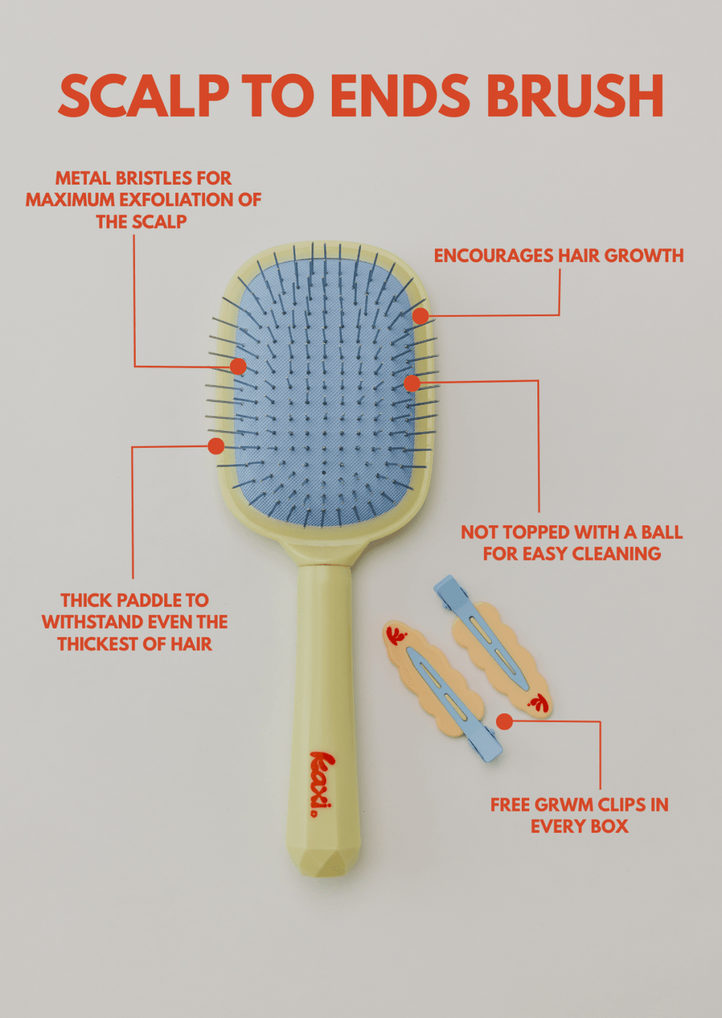 SCALP TO ENDS BRUSH - Poppy & Vine