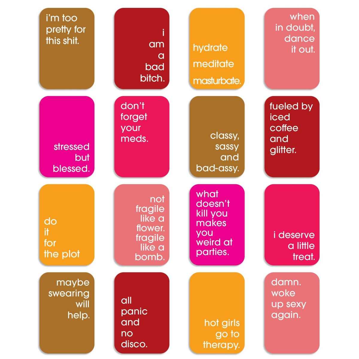 Self-Love Affirmation Cards, Deck of 16 - Poppy & Vine