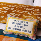 Sharpest Tool Needlepoint Pillow - Poppy & Vine