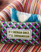 Shenanigans Needlepoint Pillow - Poppy & Vine