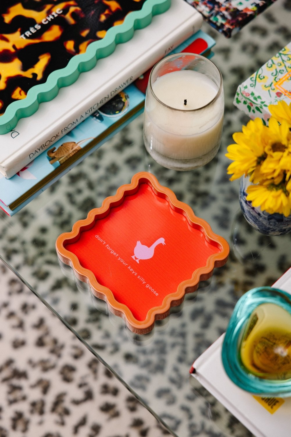 Silly Goose Lacquer Tray - Poppy & Vine