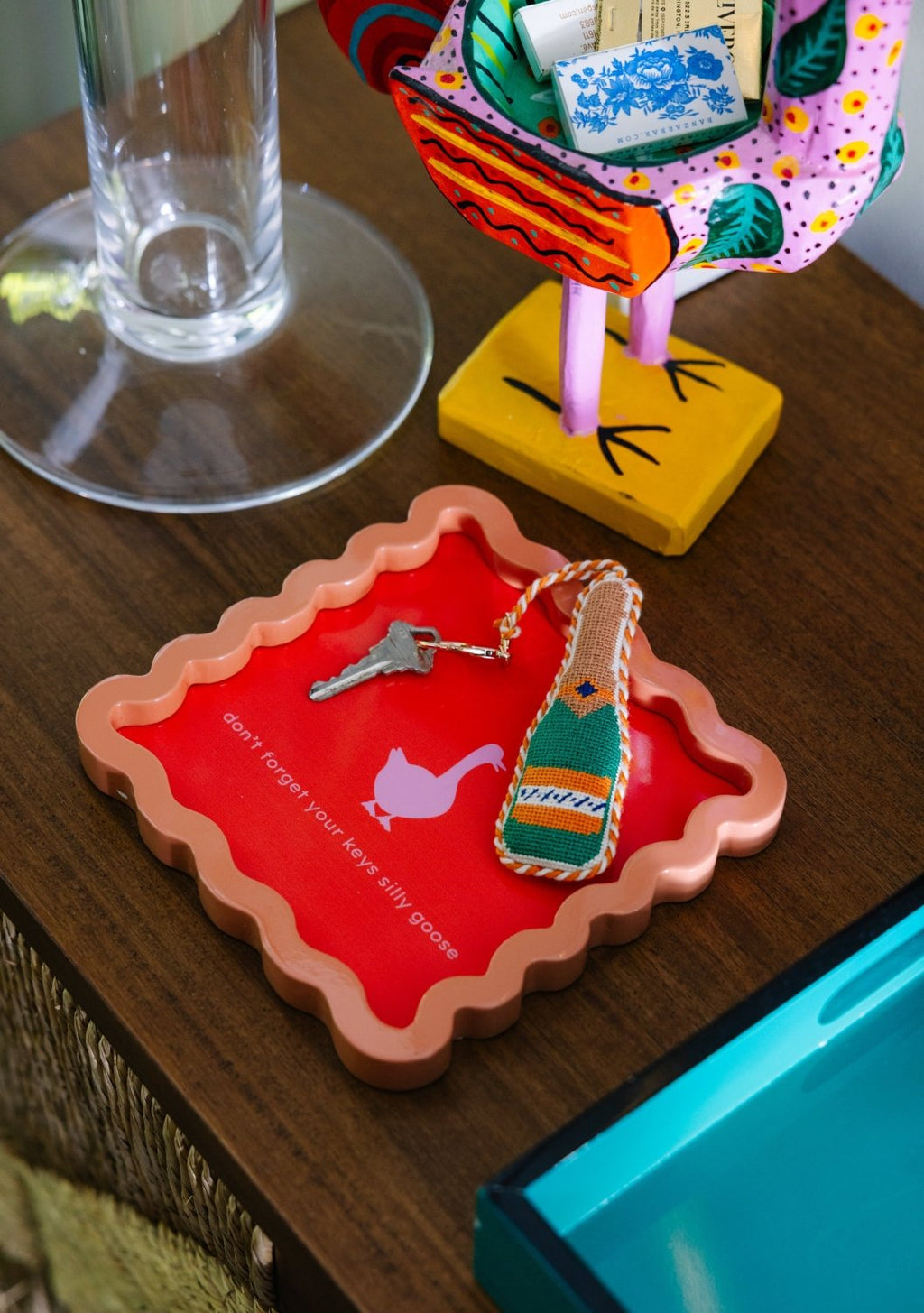 Silly Goose Lacquer Tray - Poppy & Vine