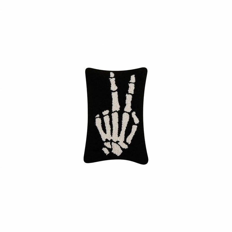 Skeleton Peace Hook Pillow - Poppy & Vine
