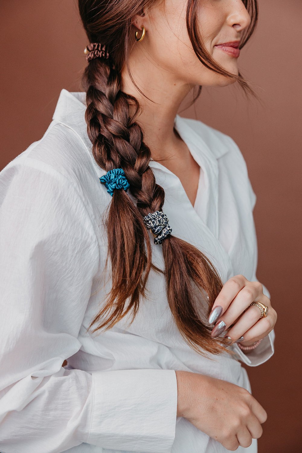 SKINNY SATIN SLEEP SCRUNCHIE SET - Poppy & Vine