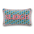 Sleigh Needlepoint Pillow - Poppy & Vine