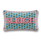 Sleigh Needlepoint Pillow - Poppy & Vine