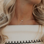 Sloane Two Stone Diamond Necklace - Poppy & Vine