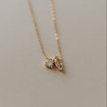 Sloane Two Stone Diamond Necklace - Poppy & Vine