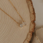 Sloane Two Stone Diamond Necklace - Poppy & Vine