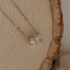 Sloane Two Stone Diamond Necklace - Poppy & Vine