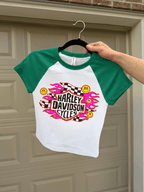 Smiley Face Harley Baby Tee - Poppy & Vine