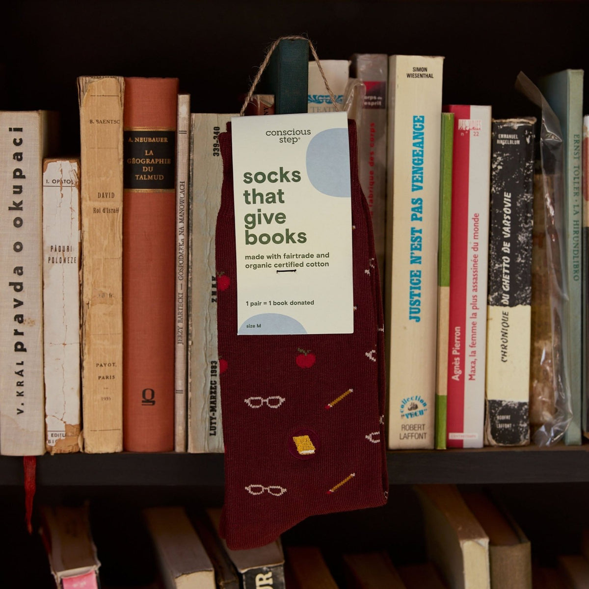 Socks that Give Books - Poppy & Vine