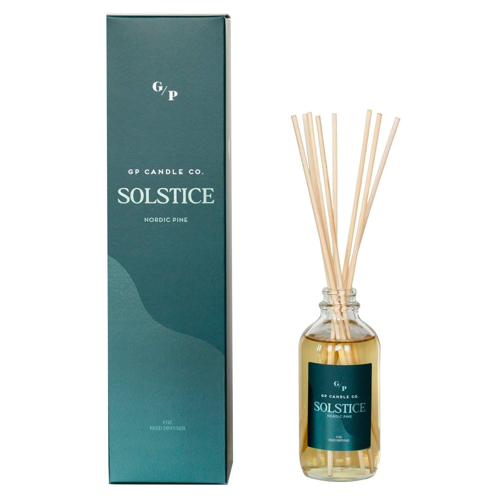 Solstice 4 oz. Hue Reed Diffuser (Nordic Pine) - Poppy & Vine