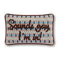 Sounds Gay Needlepoint Pillow - Poppy & Vine