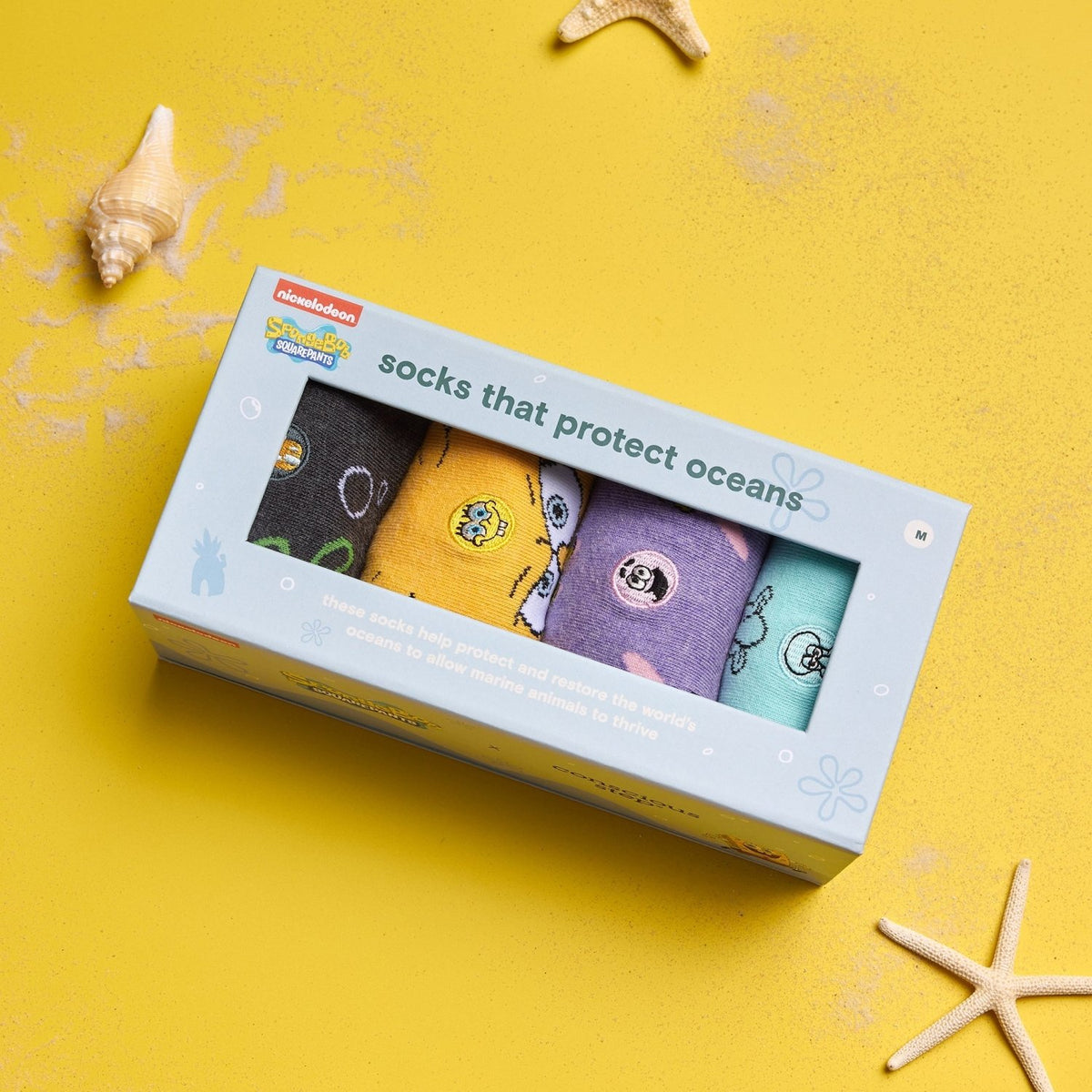 SpongeBob Socks that Protect Oceans - Poppy & Vine