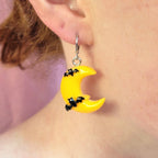 Spooky Moon Charm Earring - Poppy & Vine