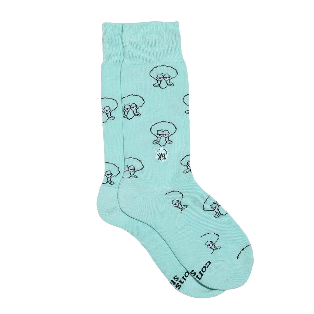 Squidward Socks that Protect Oceans - Poppy & Vine