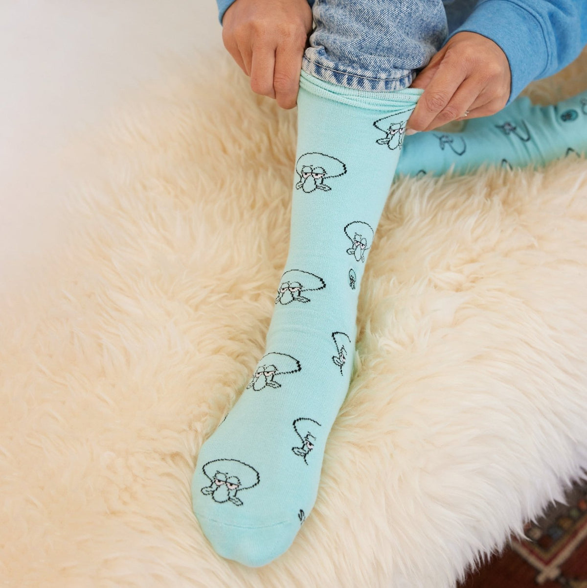Squidward Socks that Protect Oceans - Poppy & Vine